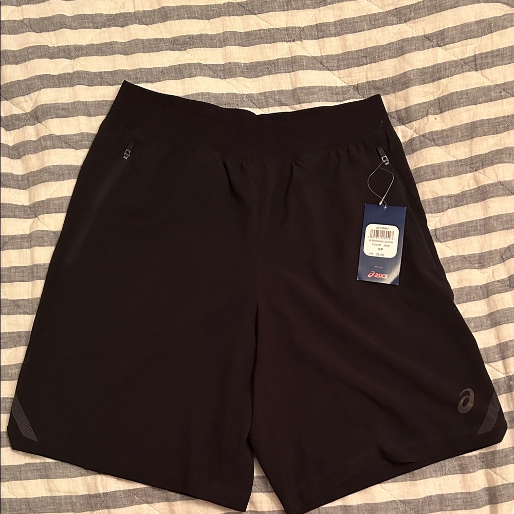 Asics Men's Black Running Shorts